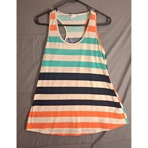 Rue Juju Striped Maternity Tank Top Women's Size Small Multicolor Lightweight